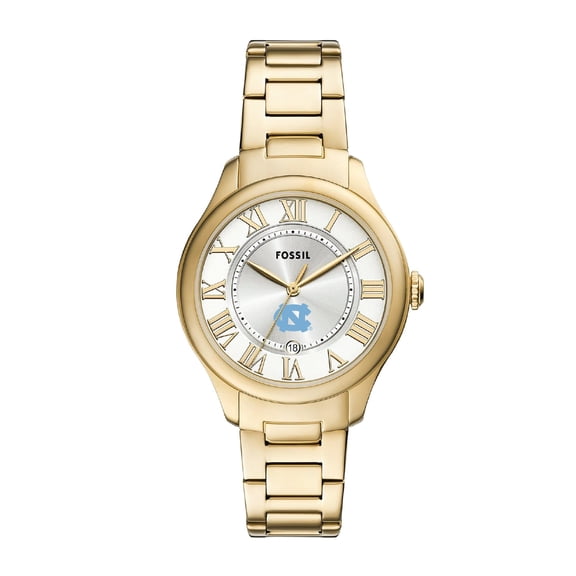 Fossil  North Carolina Tar Heels Gilmore Gold Stainless Steel Watch
