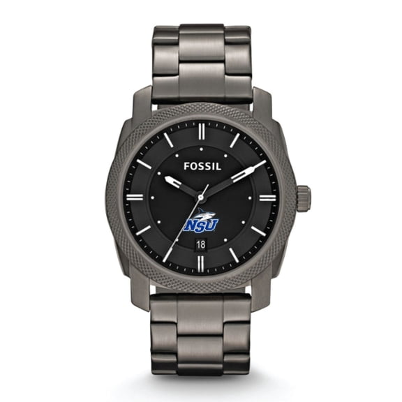 Fossil Nova Southeastern Sharks Machine Smoke Stainless Steel Watch