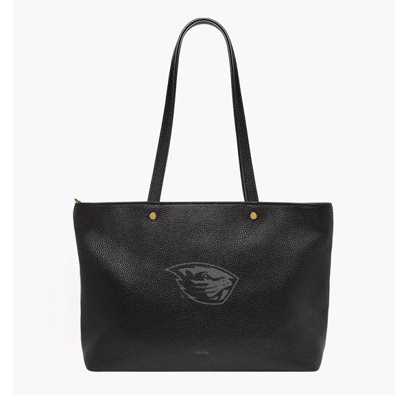 Fossil Oregon State Beavers Jessie Leather Zip Tote
