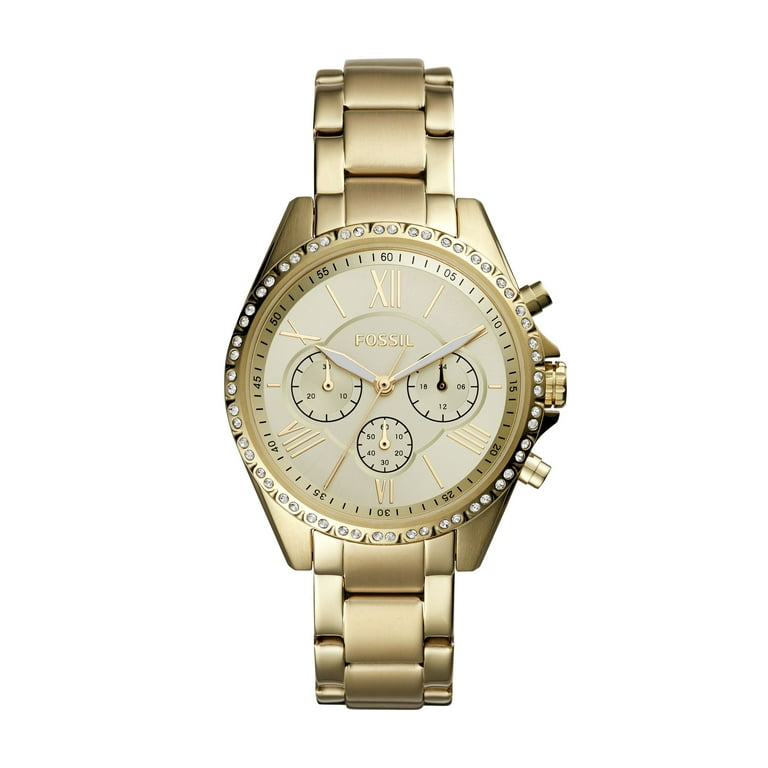 Fossil Outlet Women's Modern Courier Chronograph, Gold-Tone