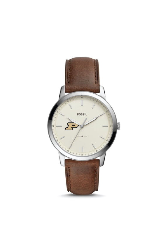 Purdue Boilermakers The Minimalist Leather Watch