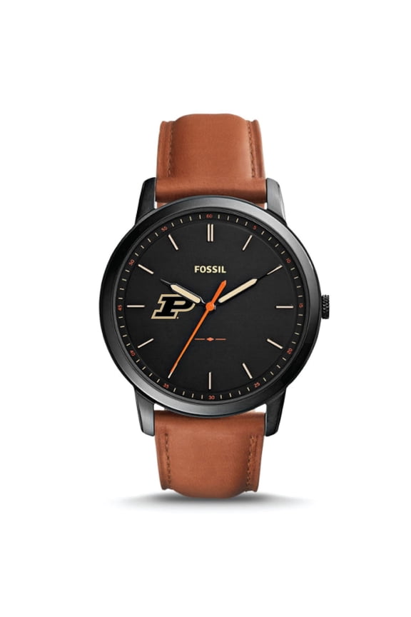 Purdue Boilermakers The Minimalist Slim Leather Watch
