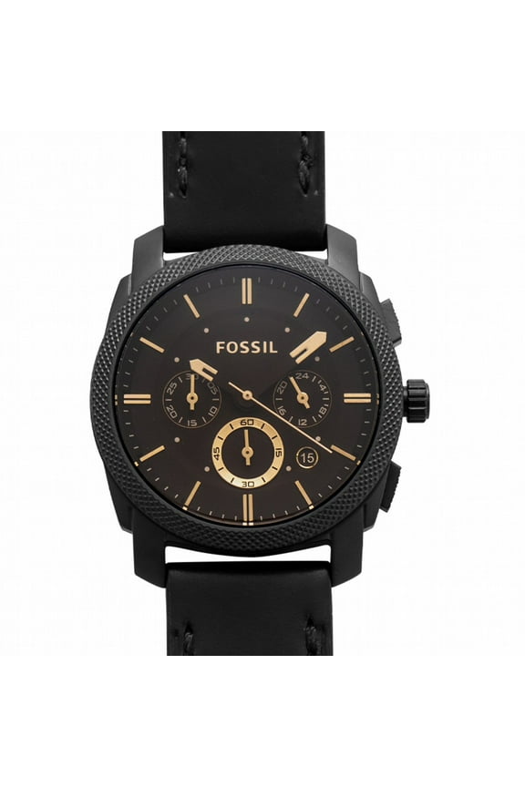 Quartz Black Dial Stainless Steel Men's Watch FS5586