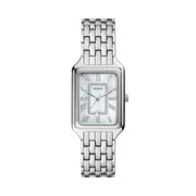 Fossil Womens Raquel 26mm Three-Hand Date, Stainless Steel Watch