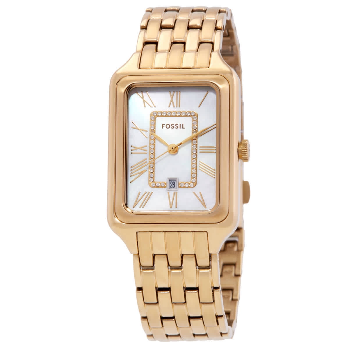 Fossil Raquel Quartz White Mother of Pearl Dial Ladies Watch 