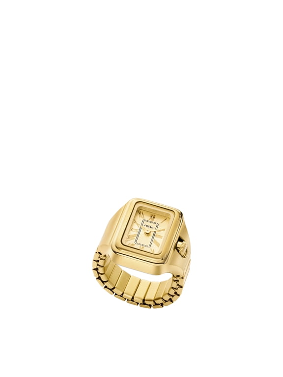 Women's Raquel Watch Ring 14mm Two-Hand, Gold-Tone Stainless Steel