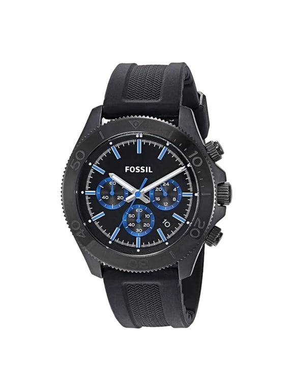 Retro Traveler Men's Black Dial Quartz Chronograph Watch CH2875