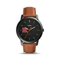 thumbnail image 1 of Fossil Rutgers Scarlet Knights The Minimalist Slim Light Brown Leather Watch, 1 of 1