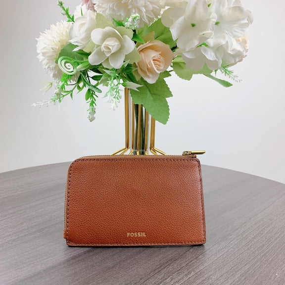 Fossil SWL2878210 Jori Zip Card Case IN Brown