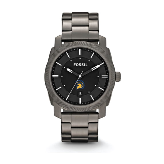 Fossil San Jose State Spartans Machine Smoke Stainless Steel Watch