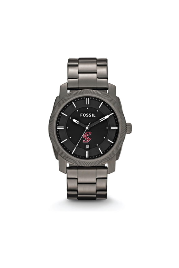 Santa Clara Broncos Machine Smoke Stainless Steel Watch