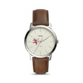 thumbnail image 1 of Fossil Silver Phillips Exeter Academy Big Red The Minimalist Brown Leather Watch, 1 of 1