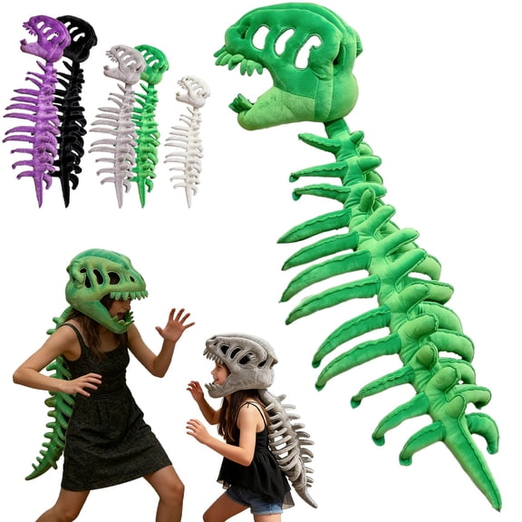 Fossil Snug 3D Structure Wearable Set, Sculpted Headpiece with Soft Back Attachment, Lightweight Costume Accessory