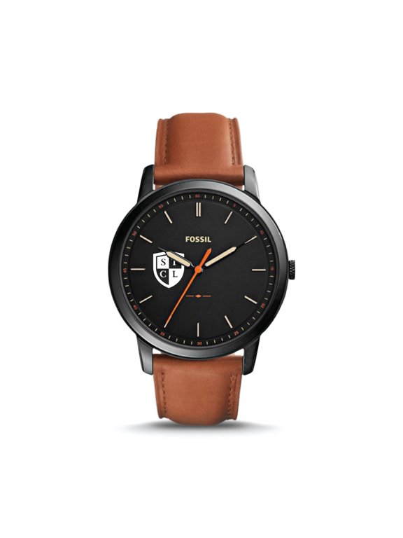 South Texas College of Law The Minimalist Slim Light Brown Leather Watch