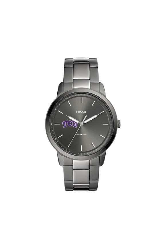 TCU Horned Frogs The Minimalist Three-Hand Smoke Watch