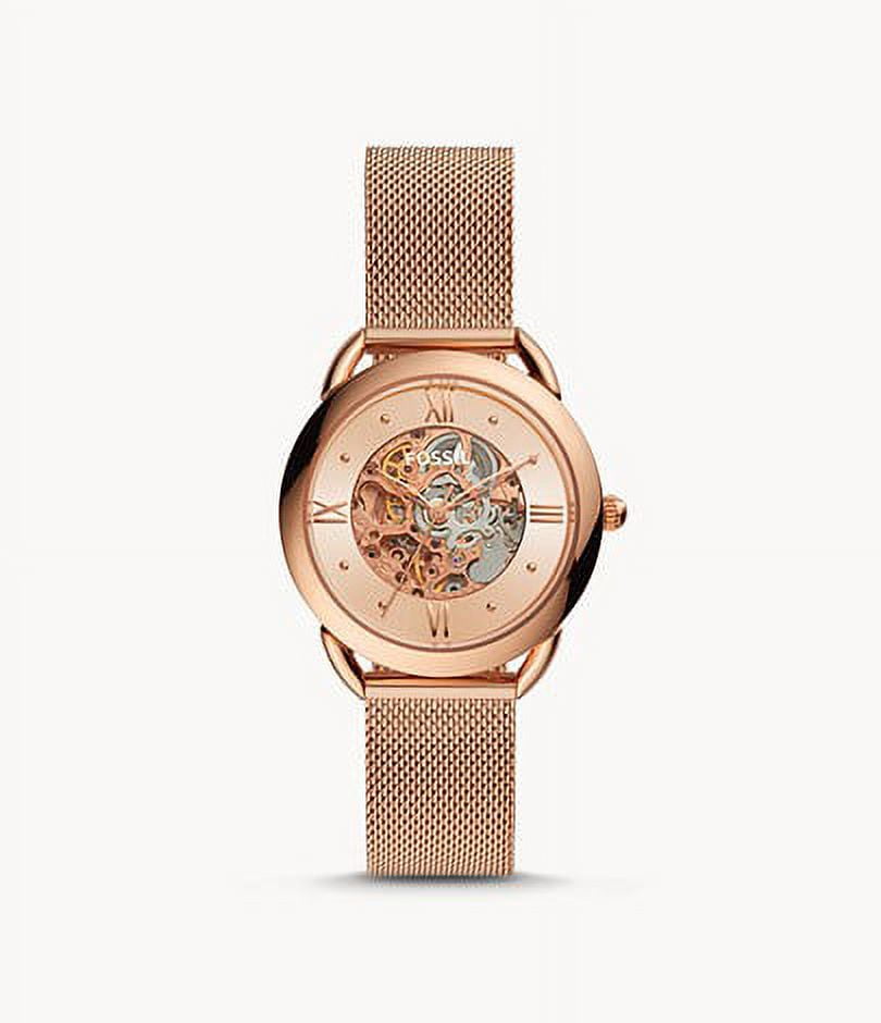 Fossil Tailor Automatic Rose Skeleton Dial Ladies Watch  display picture 3