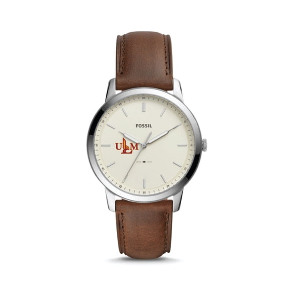 Fossil ULM Warhawks The Minimalist Brown Leather Watch