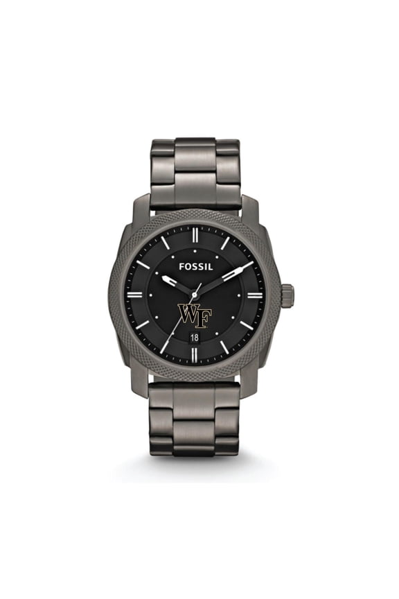 Wake Forest Demon Deacons Machine Smoke Stainless Steel Watch