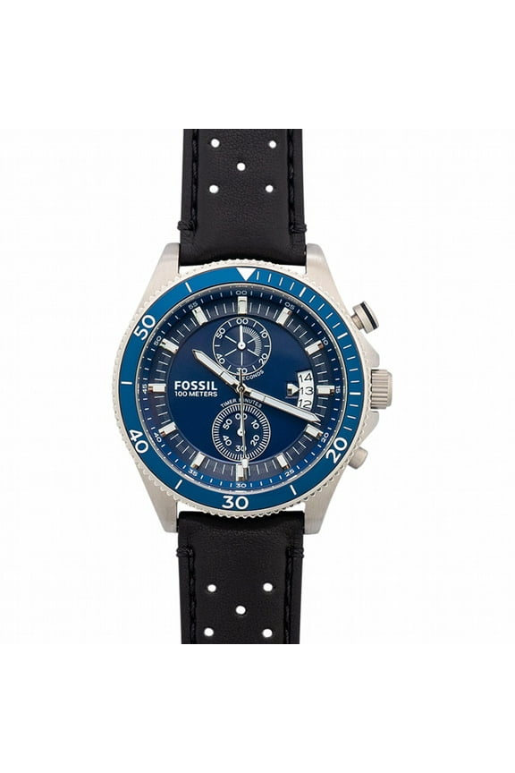 Wakefield Blue Dial Black Leather Men's Watch 45MM CH2945