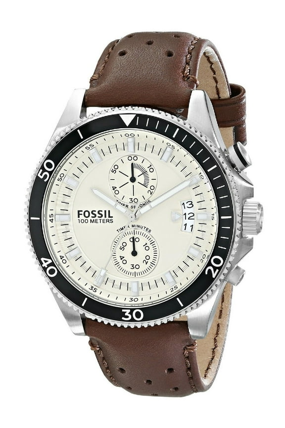 Wakefield Chronograph Eggshell Dial Brown Leather 45MM CH2943