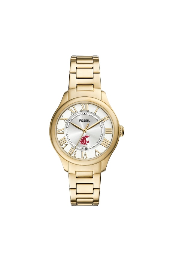 Washington State Cougars Gilmore Gold Stainless Steel Watch