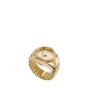 Fossil Womens Watch Ring 15mm Two-Hand, Gold-Tone Stainless Steel Watch