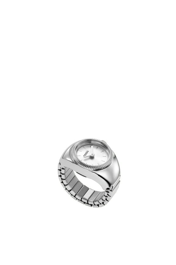 Women's Watch Ring Two-Hand, Stainless Steel Watch