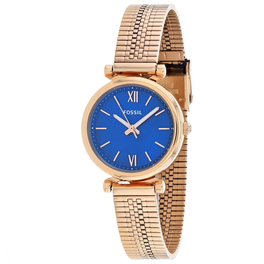 Fossil Women s Carlie Blue Dial Watch ES4693 Walmart