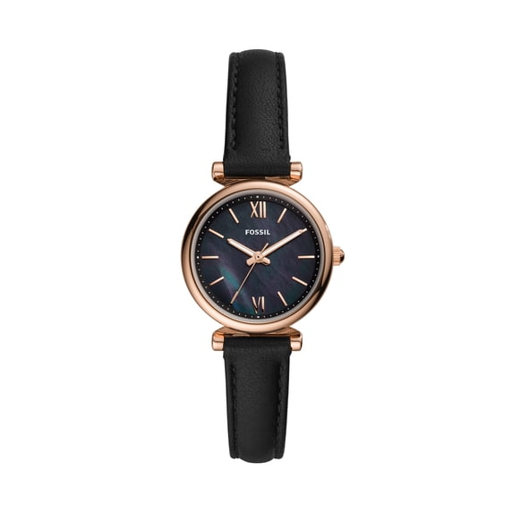 Fossil Women's Carlie Mini Three-Hand, Rose Gold-Tone Stainless Steel Watch