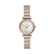 Fossil Womens Carlie Mini Three-Hand, Stainless Steel Watch
