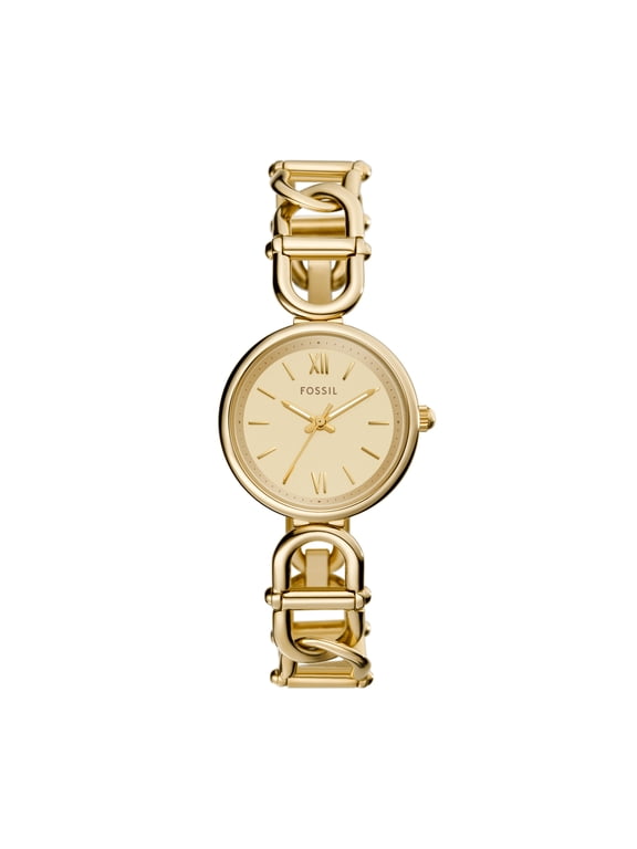 Women's Carlie 30mm Three-Hand, Gold-Tone Stainless Steel Watch