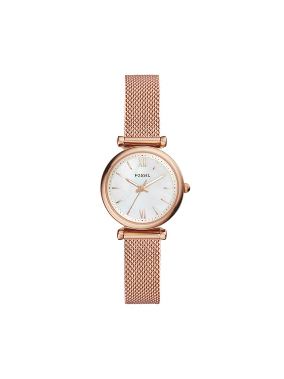 Carlie Mini 28mm Women's Three-Hand, Rose Gold-Tone Stainless Steel Watch