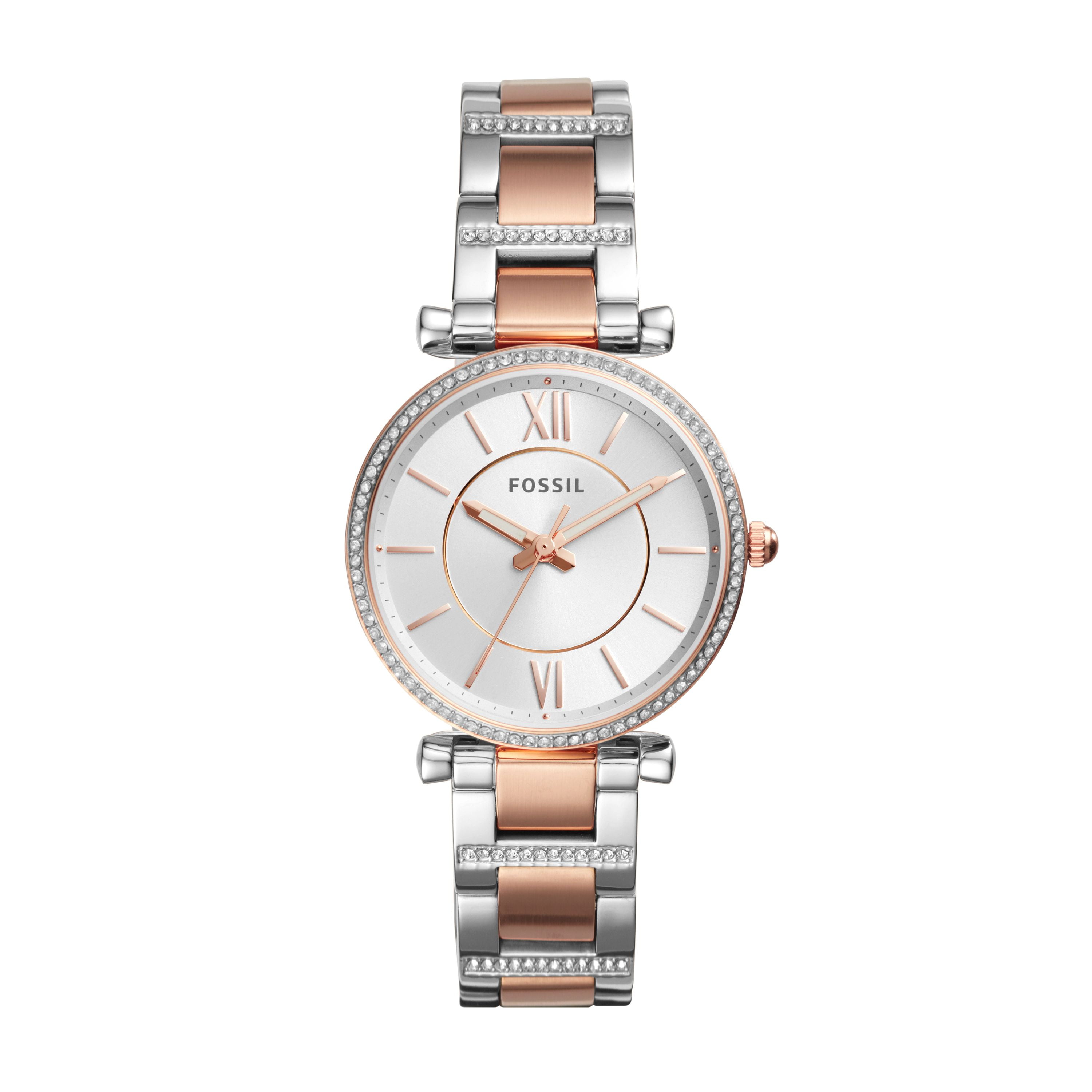 Fossil ES4342 Carlie Three-Hand Two-Tone Stainless Steel Watch FOSSIL ES4342 Carlie Three-Hand Two-Tone Stainless Steel  main image 3