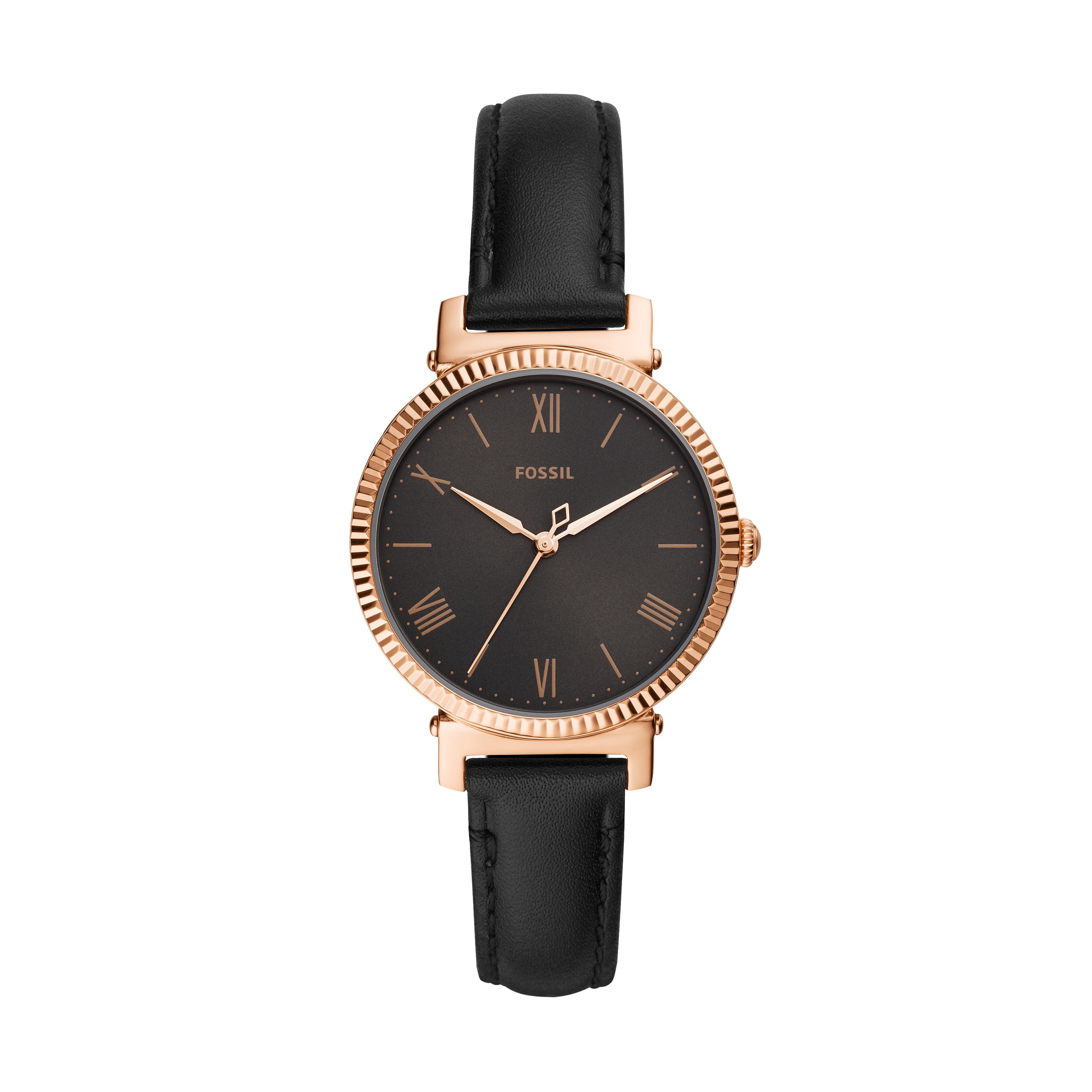 Es4863 Fossil Reloj Negro Mujer RELOJ FOSSIL DAMA,CORREA PIEL