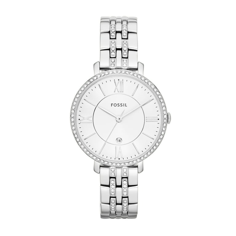 Fossil Jacqueline Women's Three-Hand Day-Date, Stainless Steel