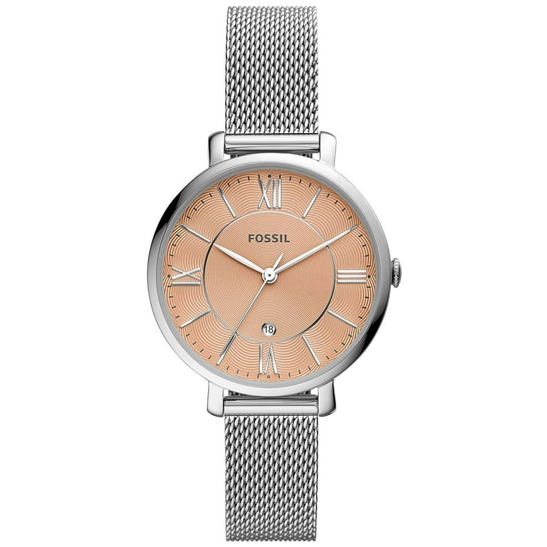 【未使用】FOSSIL Jacqueline ピンクベージュ×ピンクゴールド時計 Amazon.com: Fossil Women's Jacqueline Quartz Stainless Steel