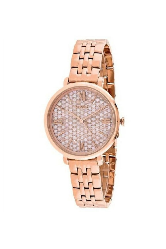 Women's Rose Gold Fossil Jacqueline Stainless Steel Watch ES3804