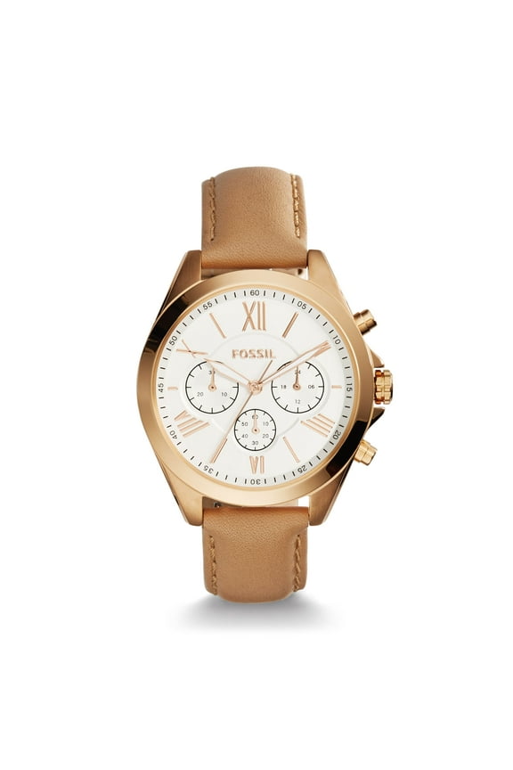 Women's Modern Courier Chronograph Tan Leather Watch