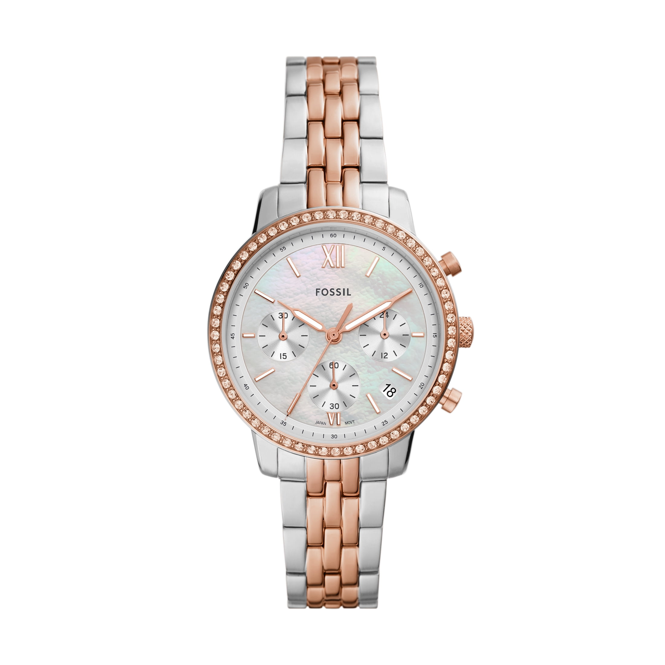 Fossil Chronograph Two-Toned Women’s Watch Fossil ES5107 Women main image 2