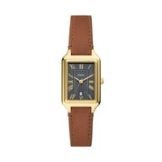 Fossil Womens Raquel 23mm Three-Hand Date, Gold-Tone Stainless Steel Watch