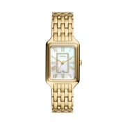 Fossil Womens Raquel 26mm Three-Hand Date, Gold-Tone Stainless Steel Watch