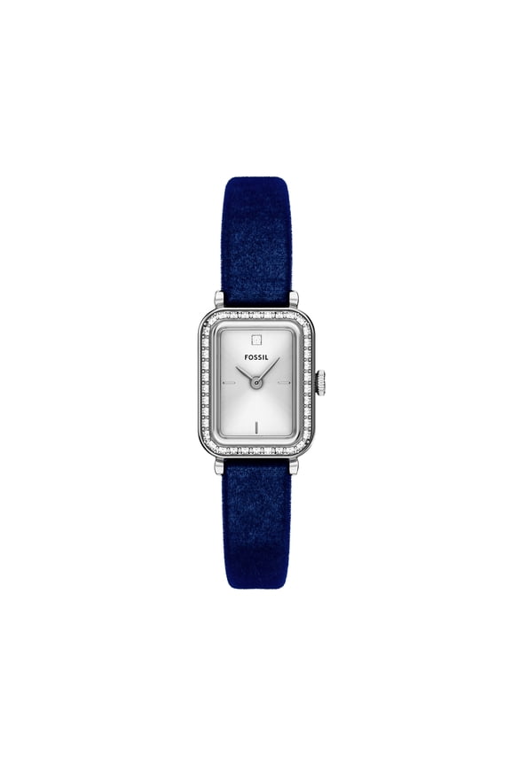 Women's Raquel Mini Two-Hand Navy Velvet Watch