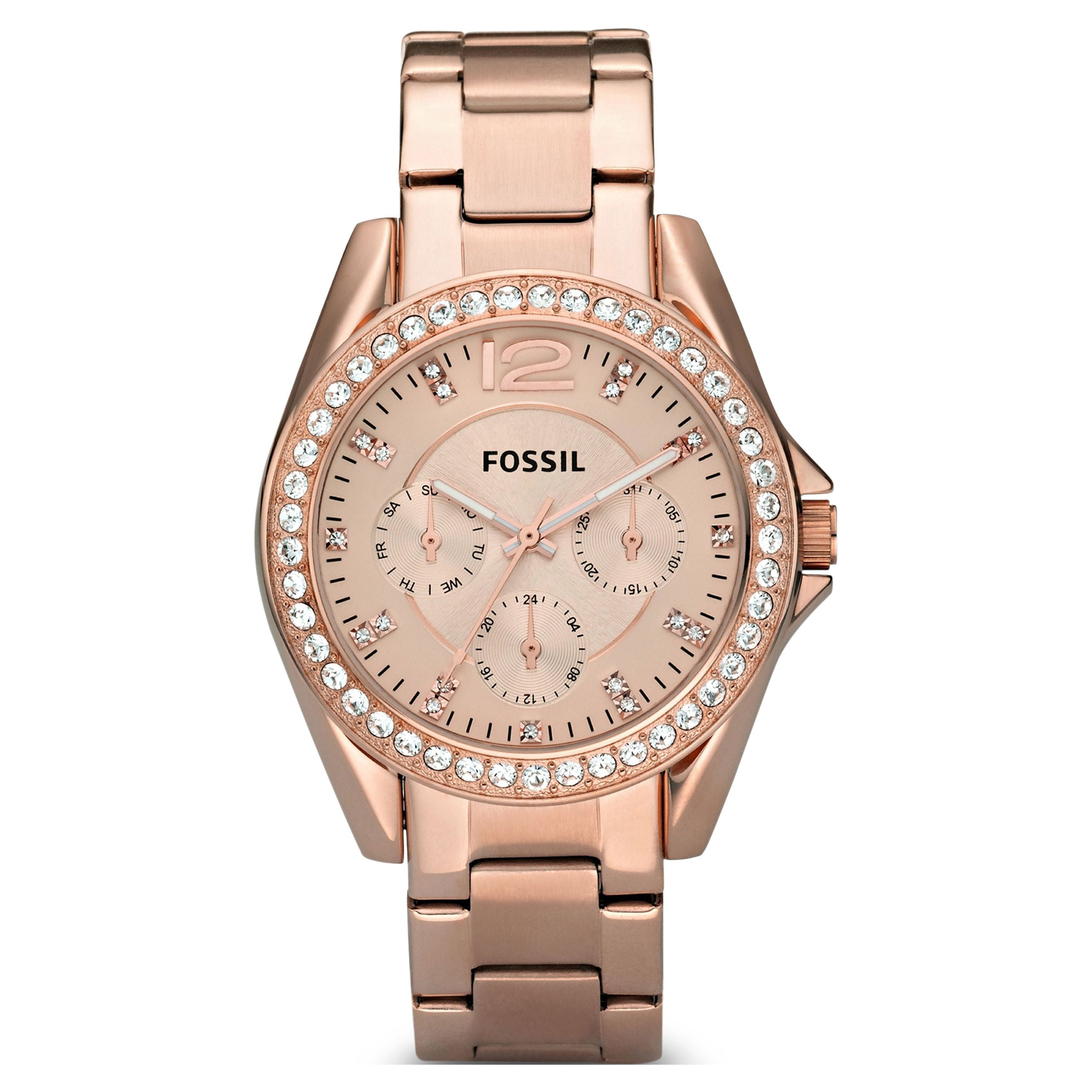 Fossil Women's Riley Multifunction, Rose Gold-Tone Stainless Steel Watch, ES2811 - image 1 of 4