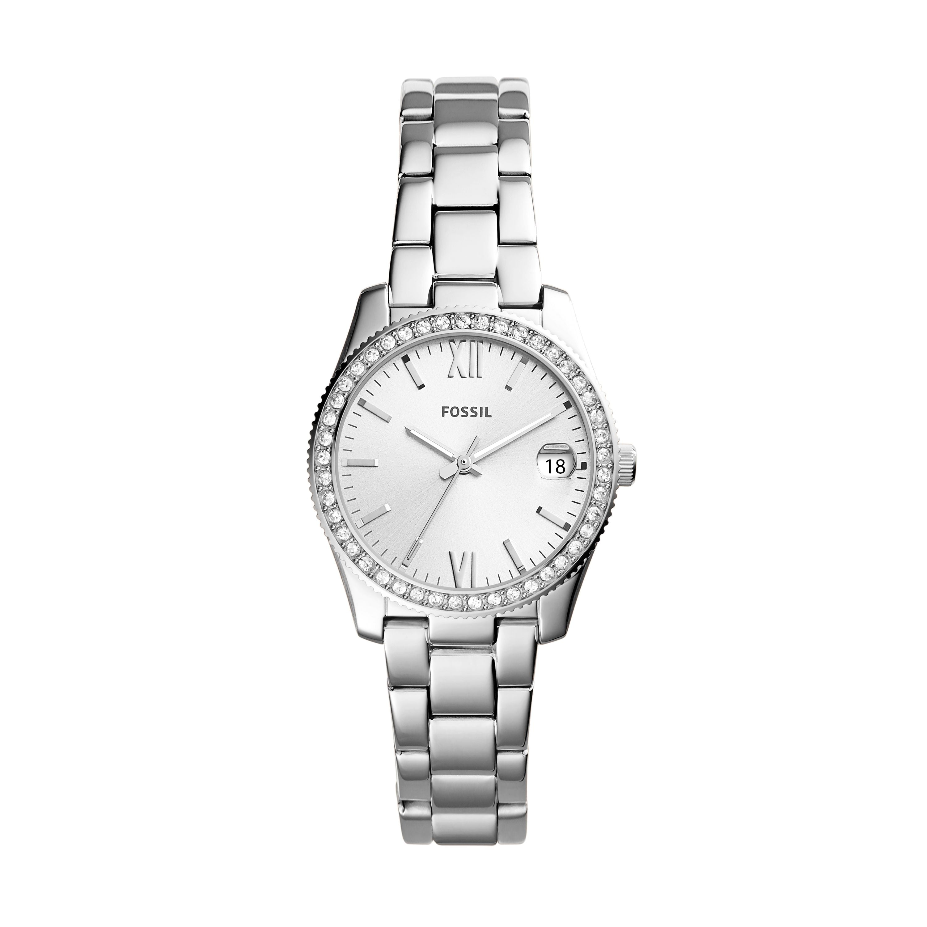 Fossil Women's Scarlette Mini Three-Hand, Stainless Steel Watch