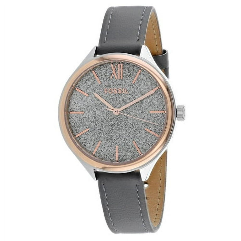 Fossil Women s Three Hand Watch Quartz Mineral Crystal BQ3324 Walmart