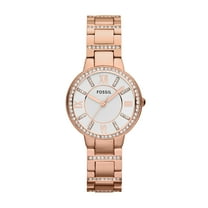 Fossil Virginia Women's Three-Hand Day-Date, Rose Gold-Tone Stainless Steel Watch