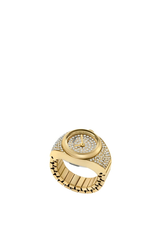 Women's Watch Ring Two-Hand, Gold-Tone Stainless Steel