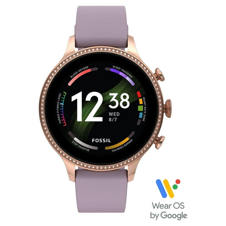 Fossil Womes Gen 6 Smartwatch Purple Silicone (FTW6080V)