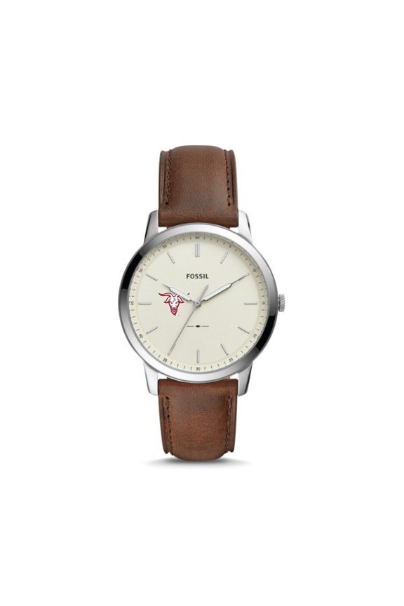 Worcester Polytechnic Institute Engineers The Minimalist Brown Leather Watch