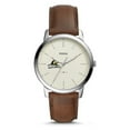 thumbnail image 1 of Fossil Wright State Raiders The Minimalist Brown Leather Watch, 1 of 1